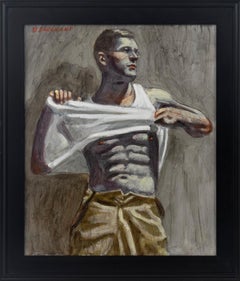 [Bruce Sargeant (1898-1938)] Charlie quitándose la camisa