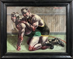 [Bruce Sargeant (1898-1938)] Competitive Wrestling Match