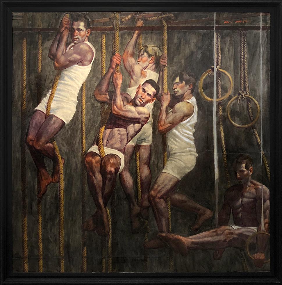 [Bruce Sargeant (1898-1938)] Five Gymnasts in Training