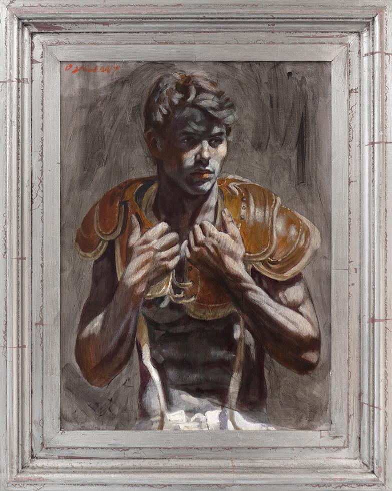 Mark Beard Figurative Painting - [Bruce Sargeant (1898-1938)] Football Player