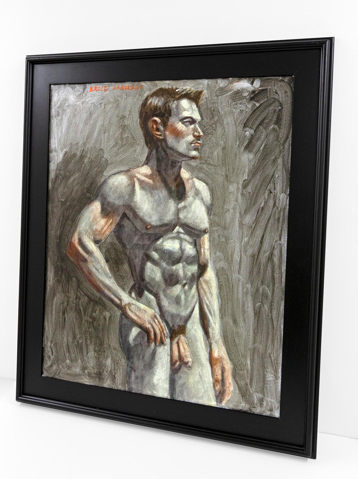 [Bruce Sargeant (1898-1938)] Male Nude Facing Right - Painting by Mark Beard