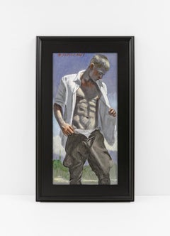 [Bruce Sargeant (1898-1938)] Man With Open Shirt