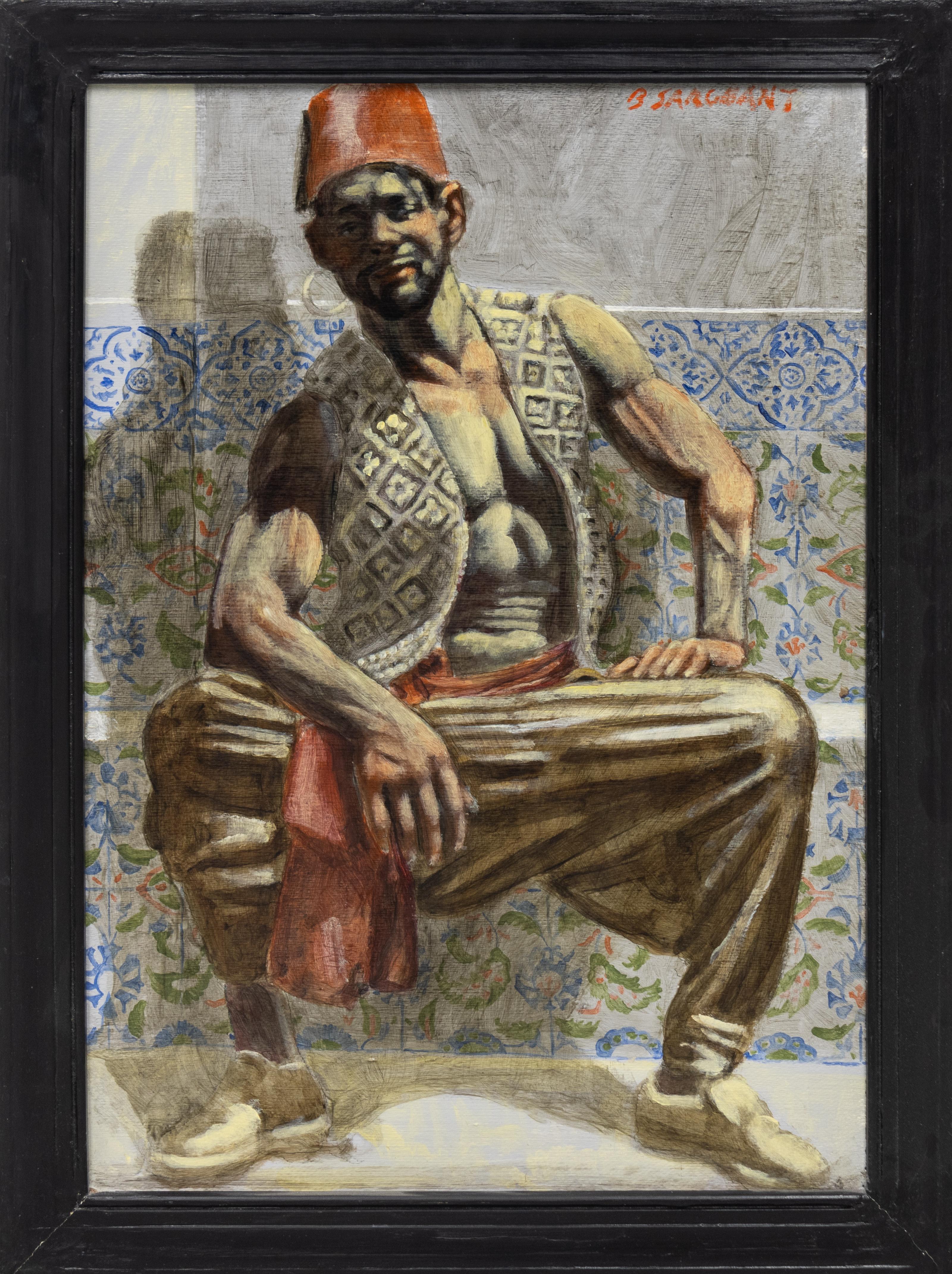 [Bruce Sargeant (1898-1938)] Man with Red Fez - Painting by Mark Beard