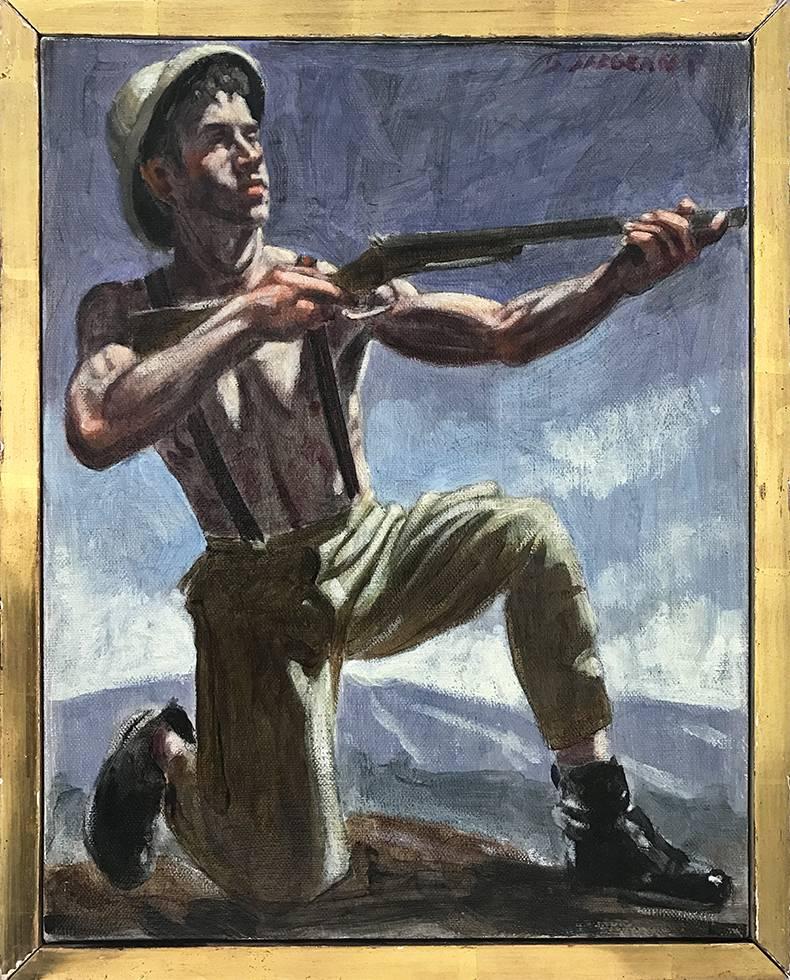 Figurative Painting di Mark Beard - [Bruce Sargeant (1898-1938)] Michael Hunt