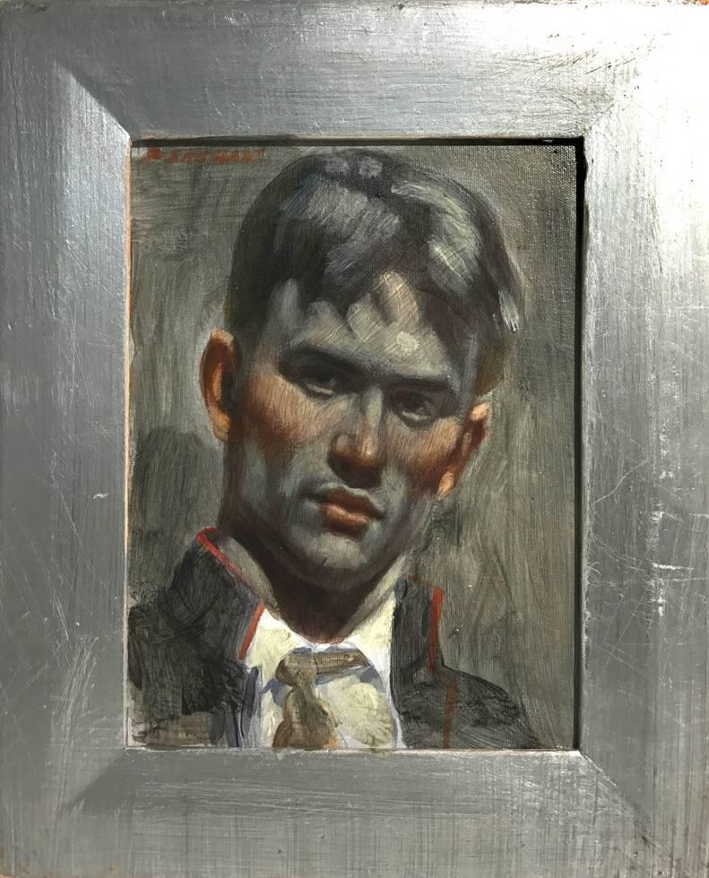 Mark Beard Portrait Painting - [Bruce Sargeant (1898-1938)] Portrait of a Young Soldier