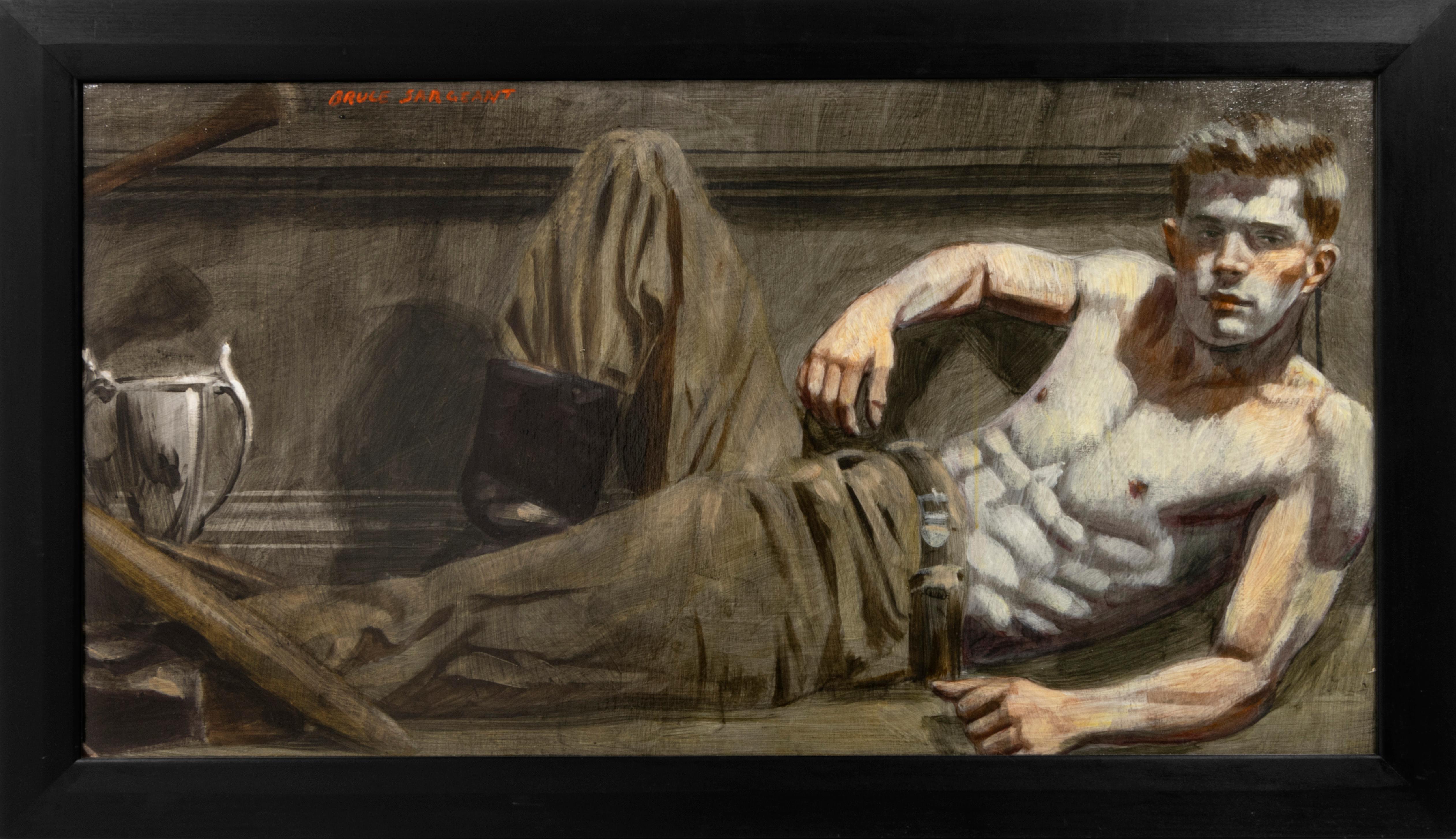 [Bruce Sargeant (1898-1938)] Reclining with a Trophy by his Feet - Painting by Mark Beard