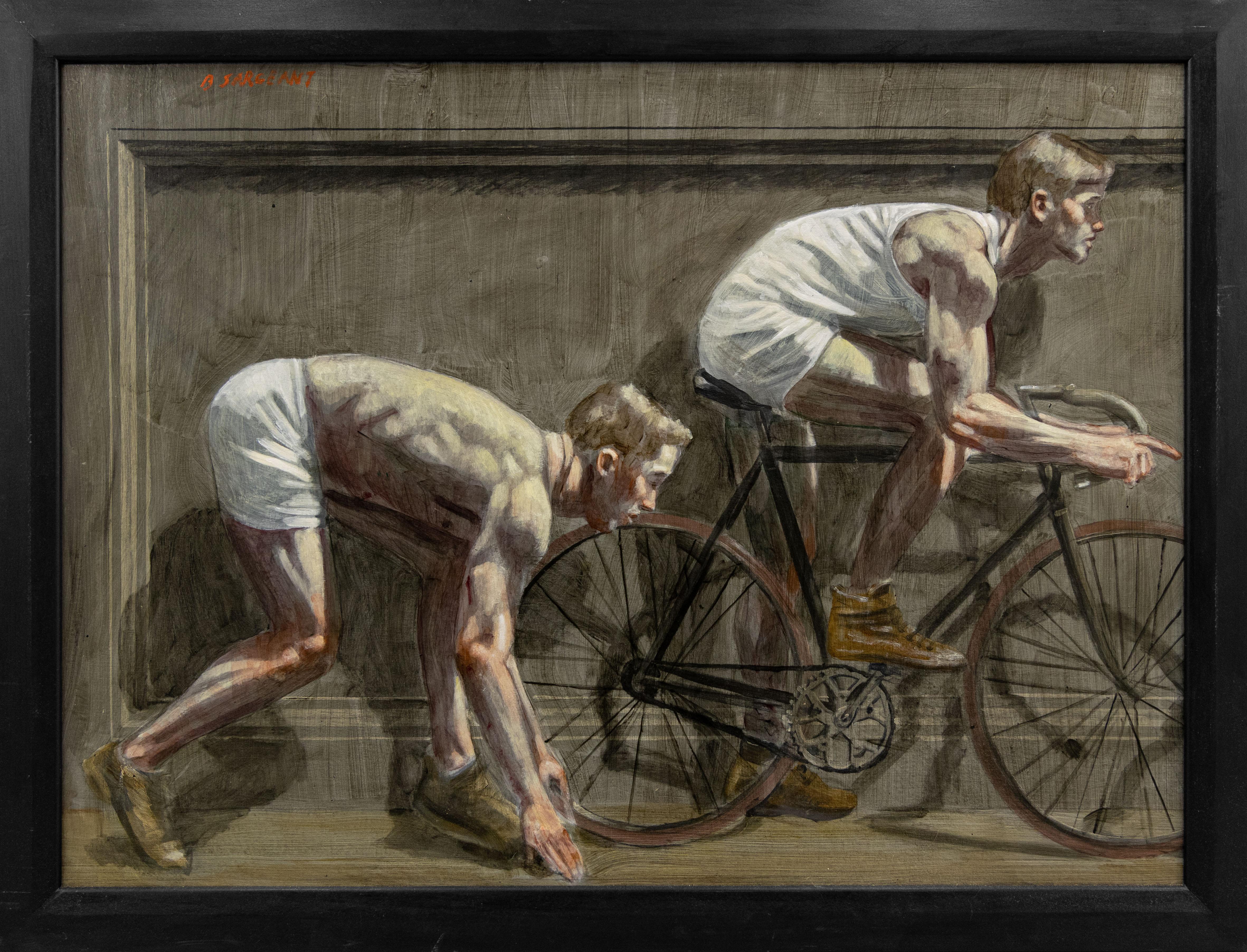 Mark Beard Portrait Painting - [Bruce Sargeant (1898-1938)] Runner and Cyclist