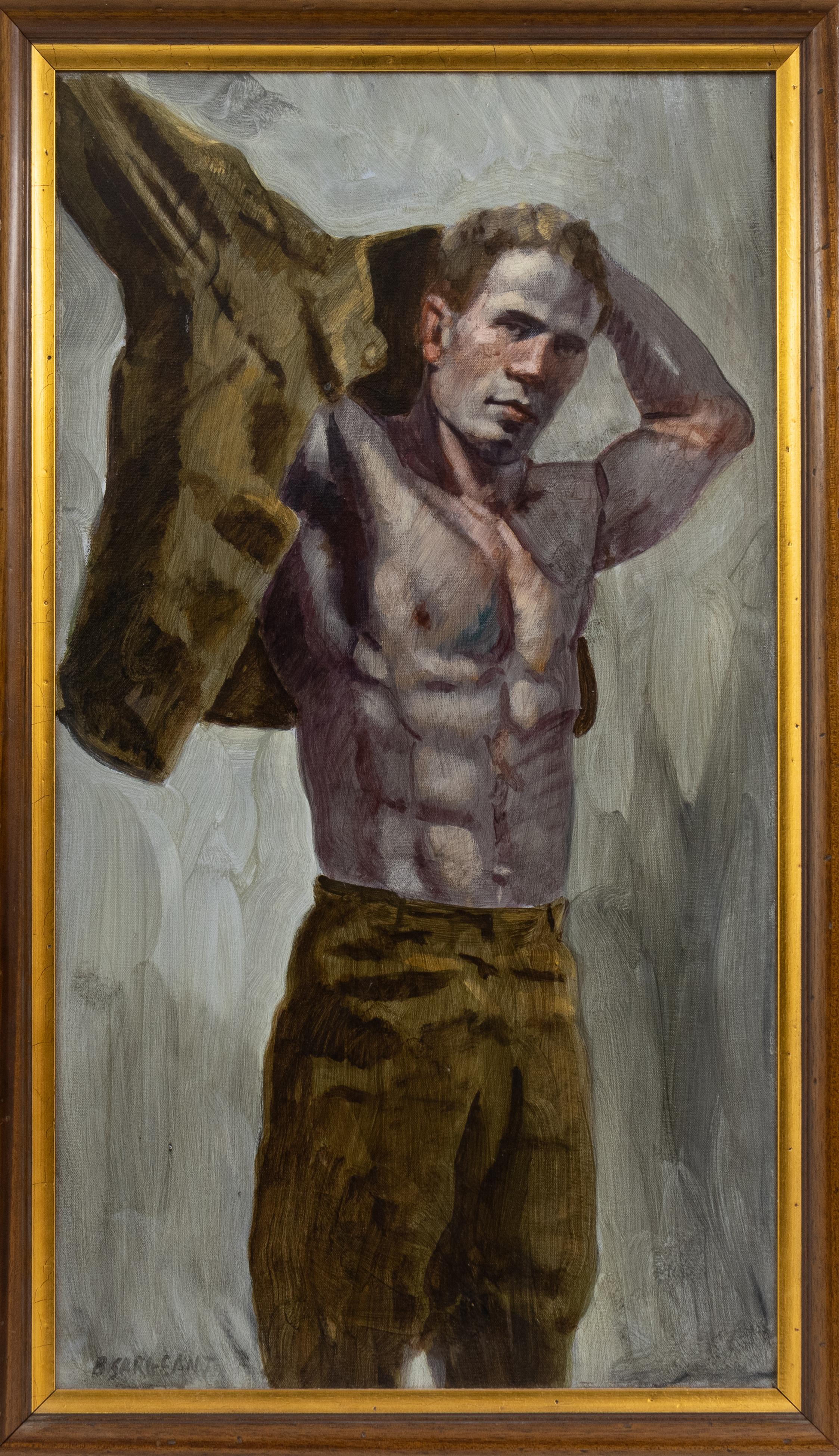 [Bruce Sargeant (1898-1938)] Soldier Getting Dressed - Painting by Mark Beard