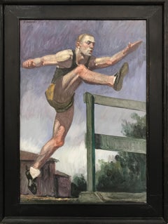 Vintage [Bruce Sargeant (1898-1938)] Study for Jumping the Hurdles