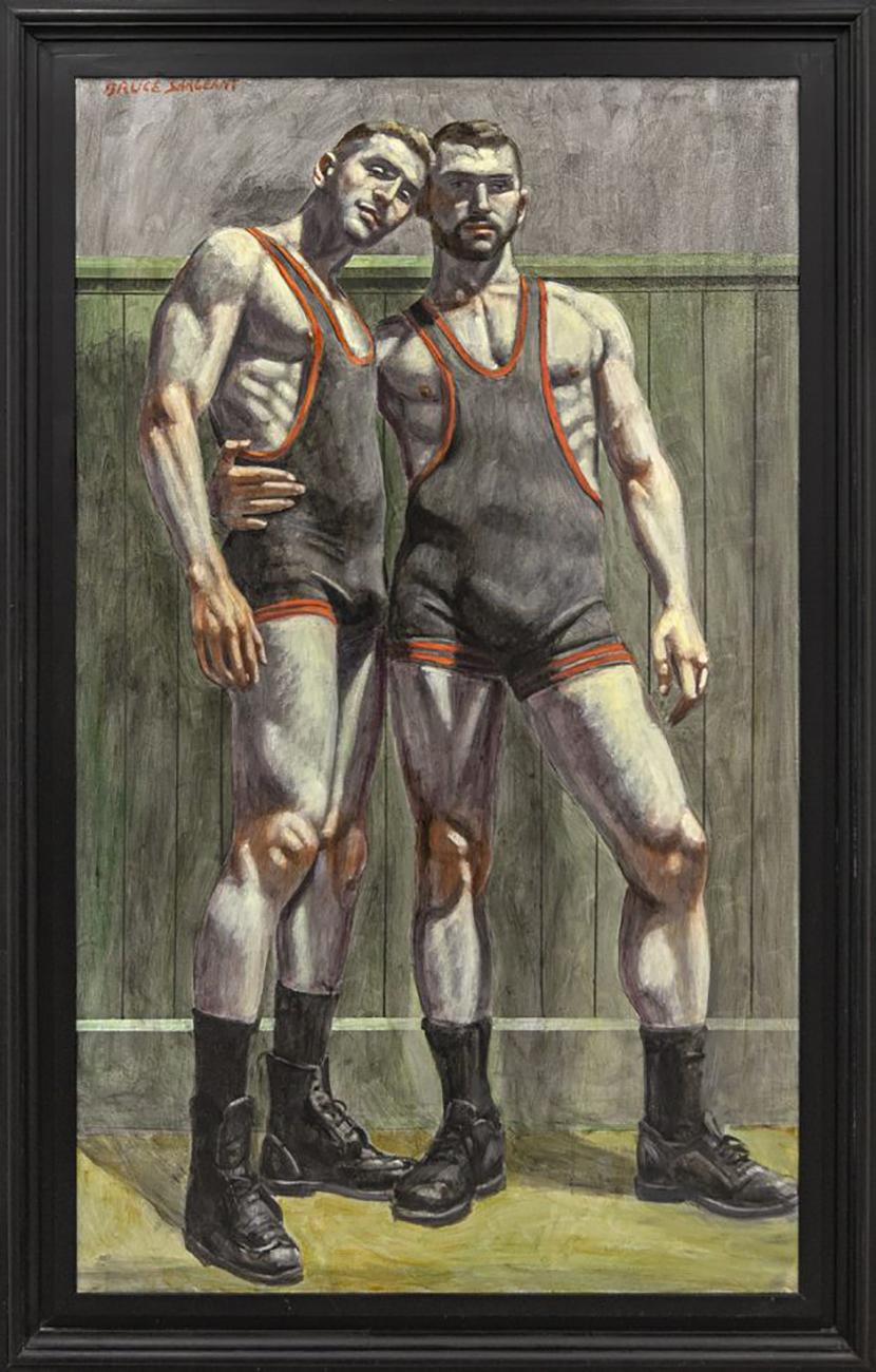 Mark Beard Figurative Painting - [Bruce Sargeant (1898-1938)] Teammates in Singlets