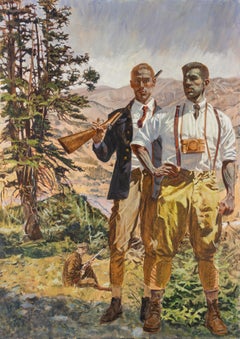 [Bruce Sargeant (1898-1938)] Three Hunters, One with a Camera, Painting