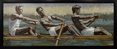 Used [Bruce Sargeant (1898-1938)] Three Rowers, Gliding Across the Water