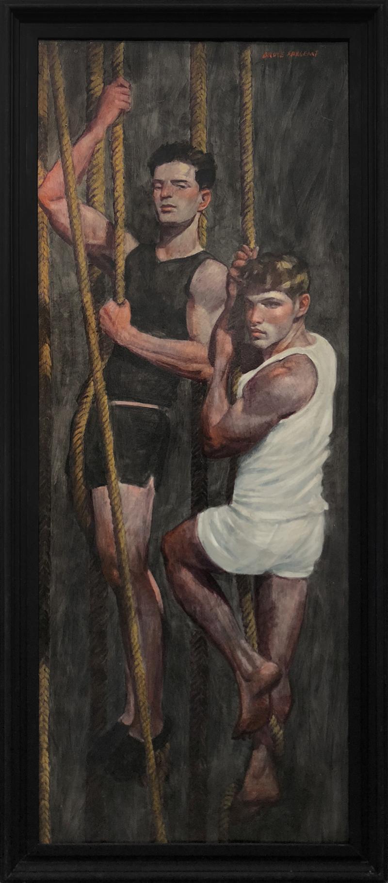 Mark Beard Portrait Painting - [Bruce Sargeant (1898-1938)] Two Friends Learning the Ropes