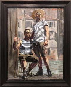 [Bruce Sargeant (1898-1938)] Two Gondoliers, One Seated