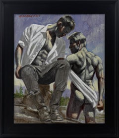 [Bruce Sargeant (1898-1938)] Two Men in Landscape