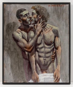 [Bruce Sargeant (1898-1938)] Two Men Kissing Contemporary Painting by Mark Beard