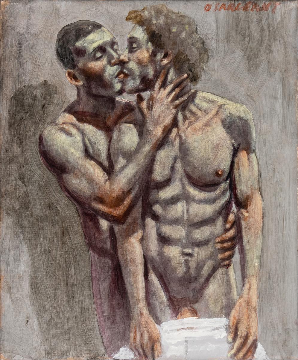 [Bruce Sargeant (1898-1938)] Zwei Männer beim Kissen im Angebot 1