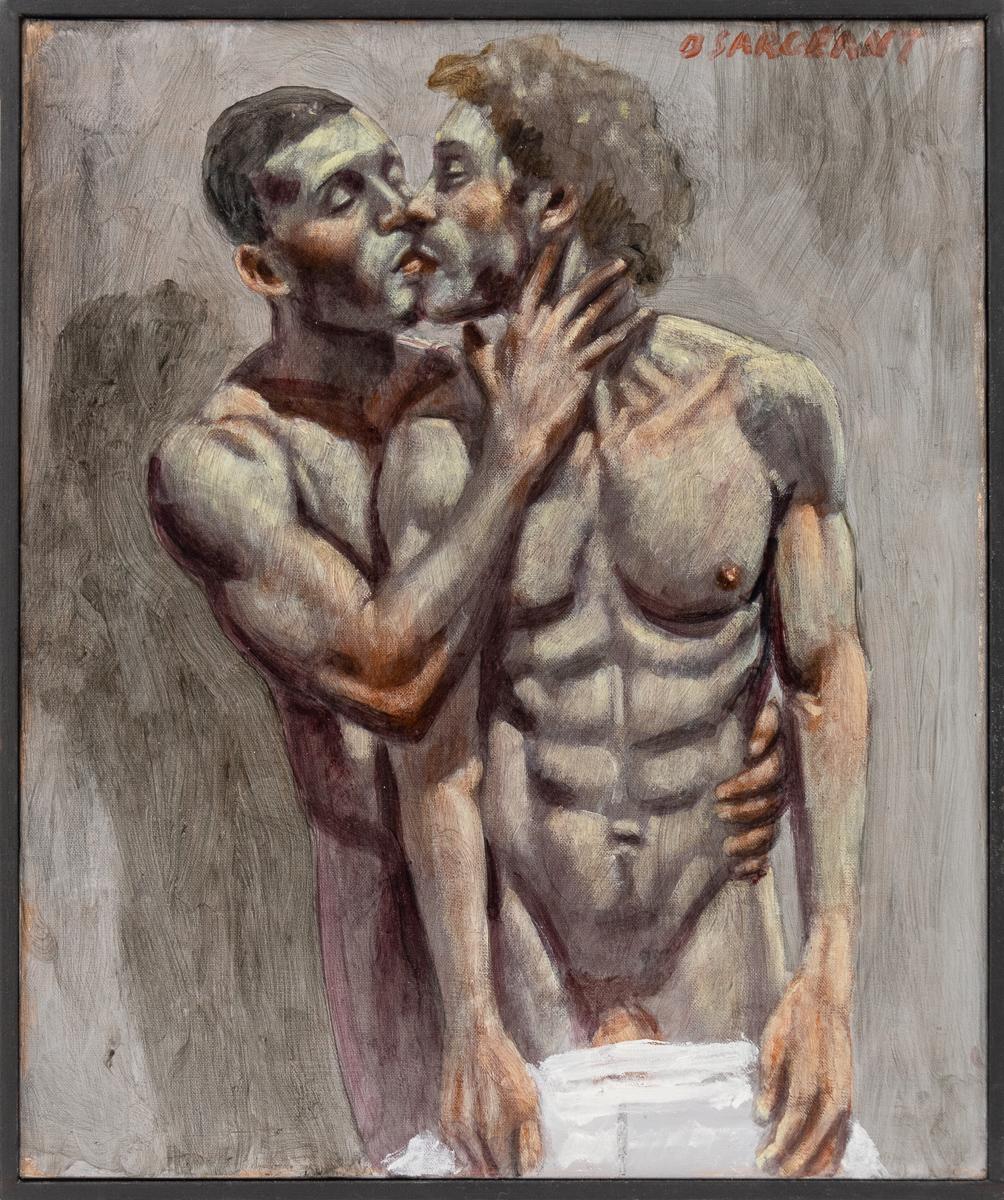 [Bruce Sargeant (1898-1938)] Zwei Männer beim Kissen – Painting von Mark Beard