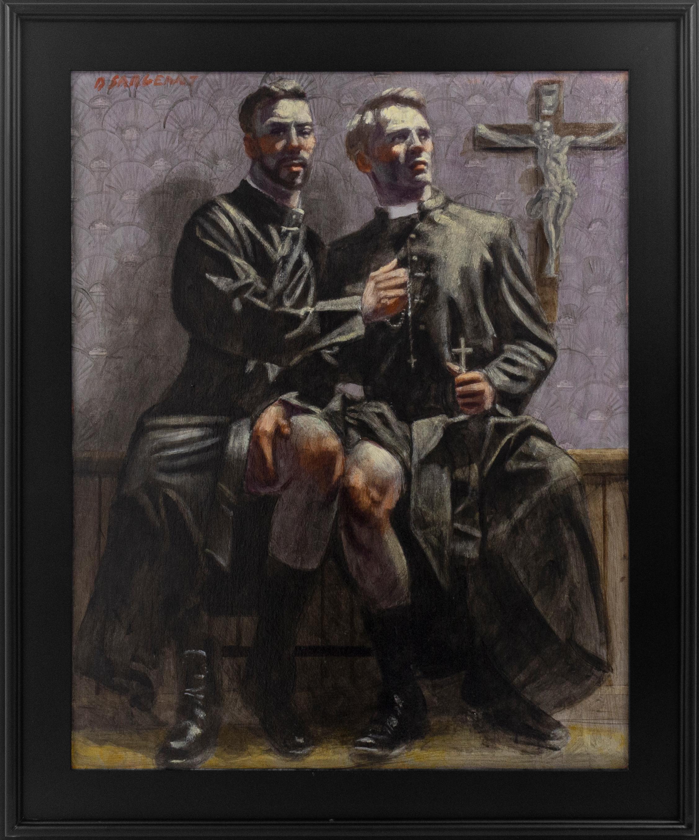 [Bruce Sargeant (1898-1938)] Two Priests in Their Robes - Painting by Mark Beard