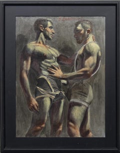[Bruce-Sargeant (1898-1938)] Deux lutteurs de camps adverses