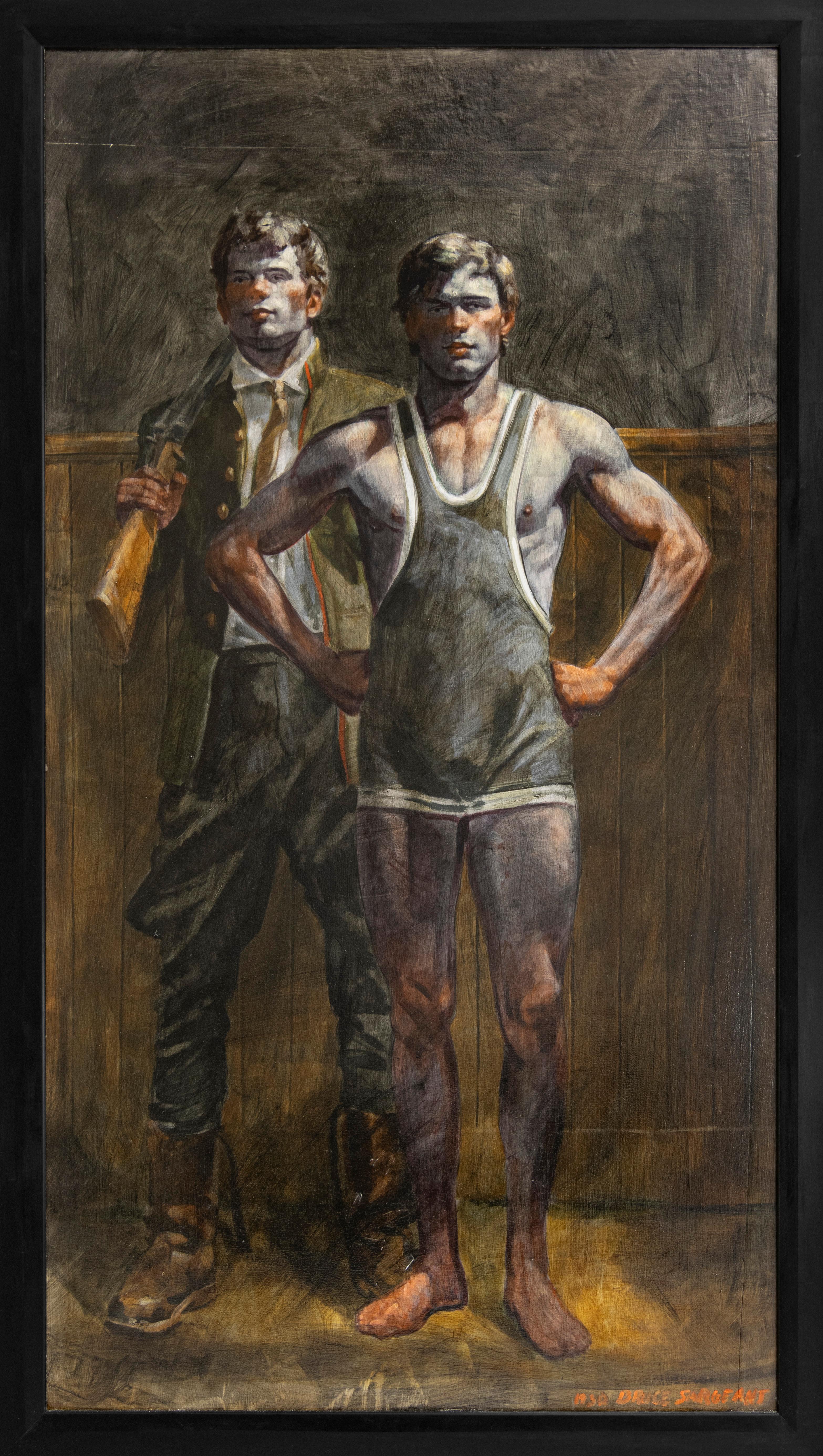 [Bruce Sargeant (1989-1938)] Hunter and Wrestler - Painting by Mark Beard
