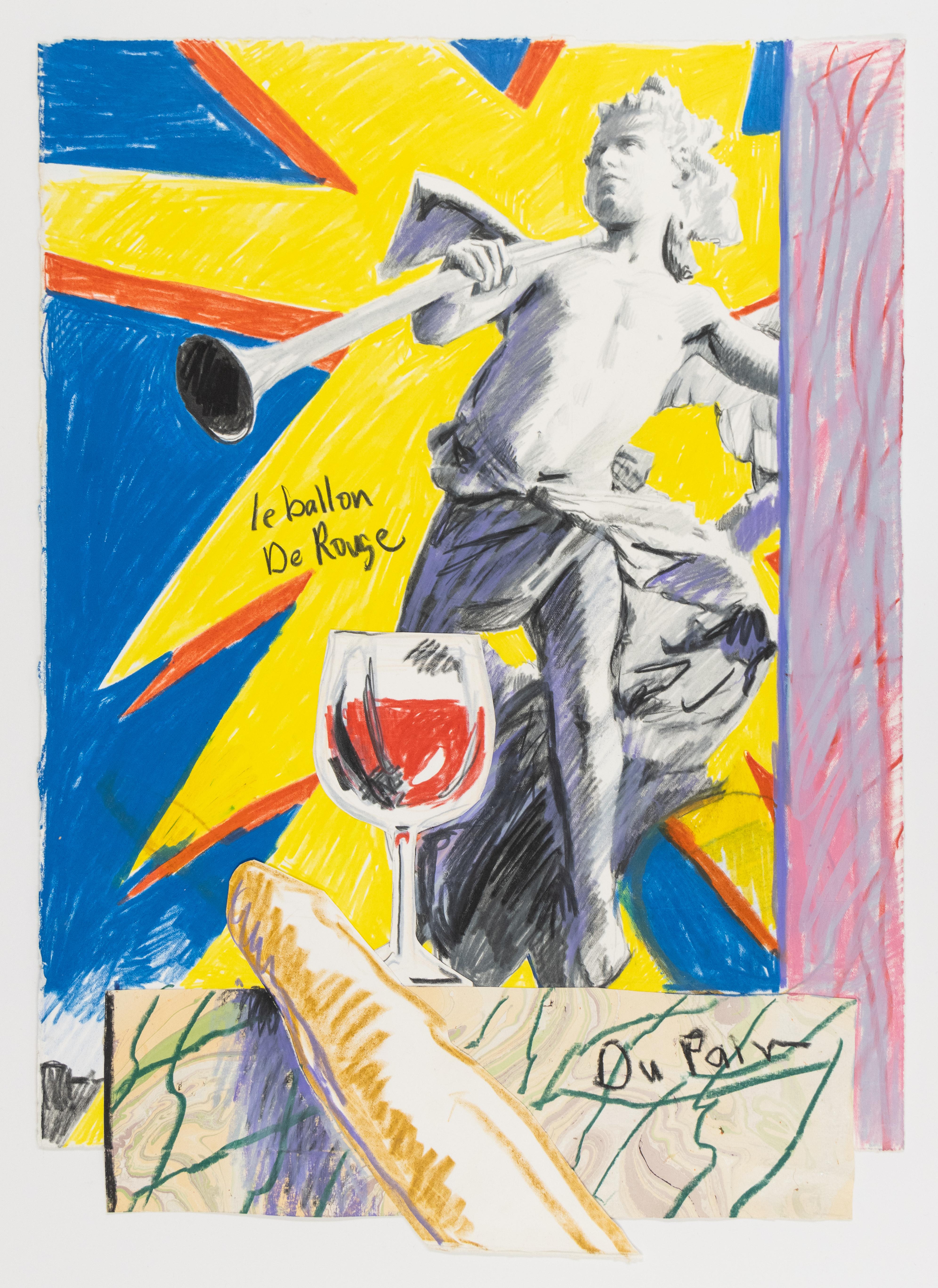 Ballon de Rouge (Zeitgenössisch), Painting, von Mark Beard