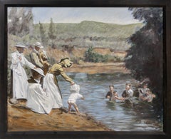 My Mormon Family, Swimming—After a Photograph by George Beard, 1895