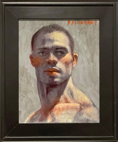 Portrait of a Man: Academic Figurative Portrait Painting by Mark Beard