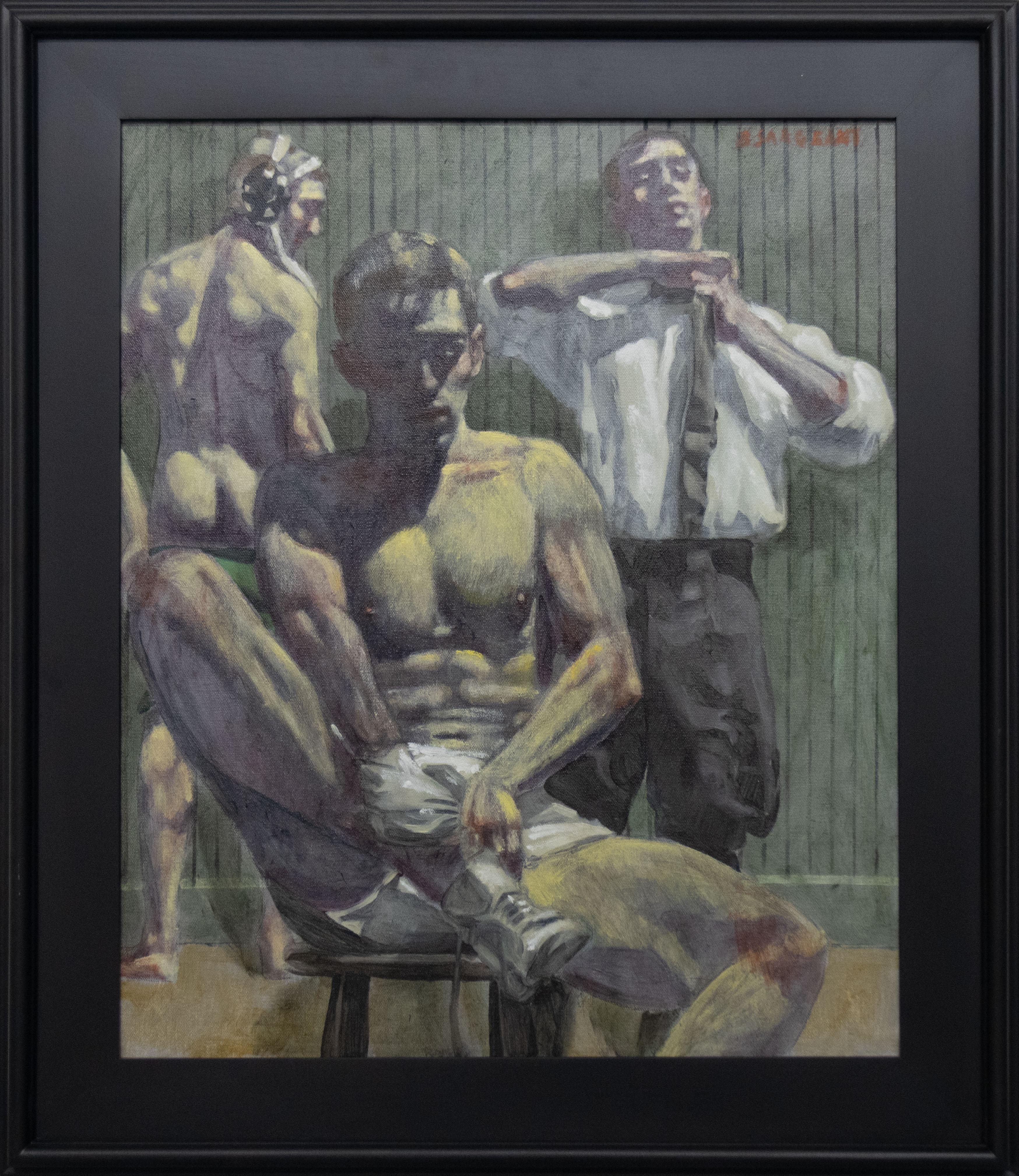 Three Wrestlers After a Match