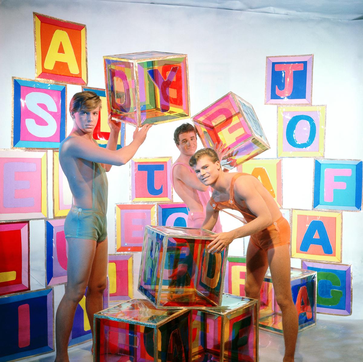 Three Boys in Organza Jumpers - Photograph by Mark Beard