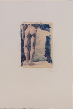 Untitled 12 (Polaroid Transfer of Young Male Nude on Rives BFK)