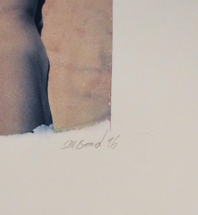 Untitled 28 (Polaroid Transfer Drawing of a Reclining Male Nude by Mark Beard) For Sale 2