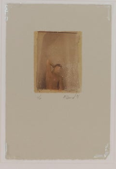 Untitled 3 (Polaroid Transfer of Standing Young Nude Men on Rives BFK)