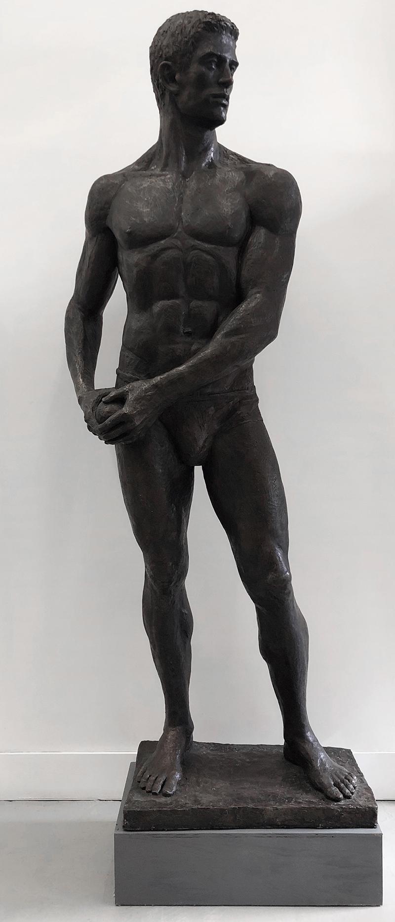 [Bruce Sargeant (1898-1938)] Statue eines Athleten – Sculpture von Mark Beard