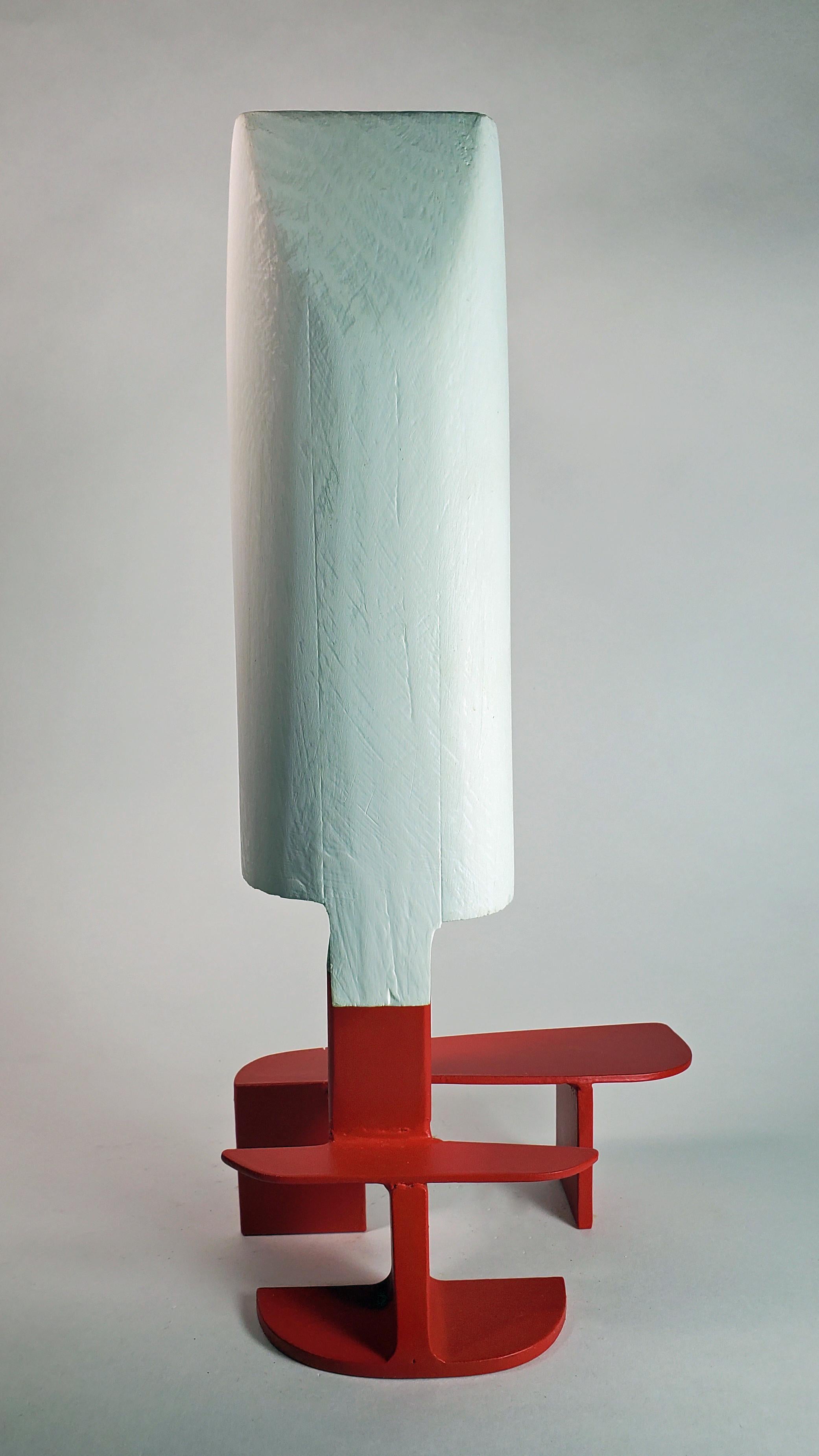 Buoy on a Red Bench - Mixed Media Art by Mark Beltchenko Studio