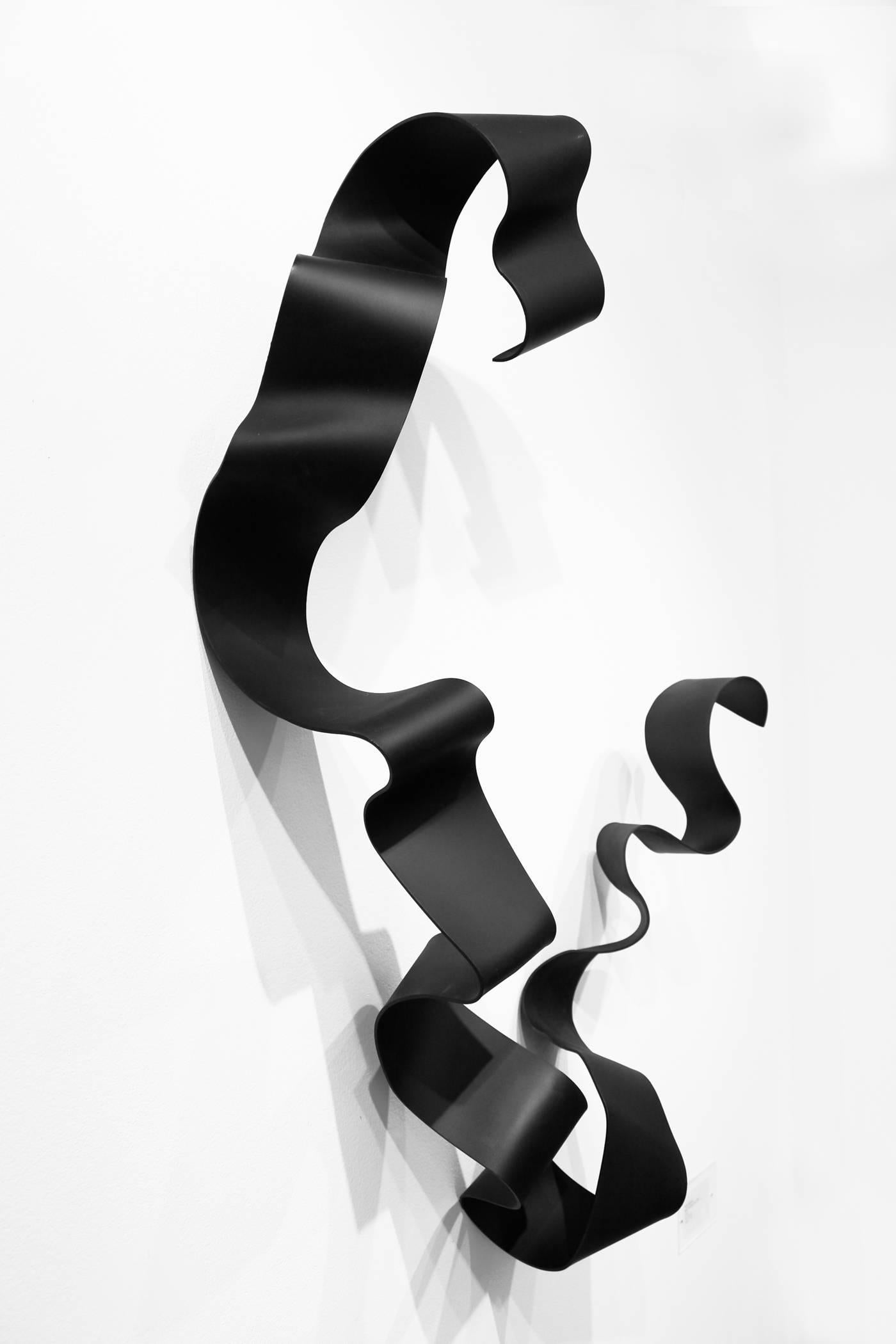 Belt, Flat Black #6 - Contemporary Sculpture by Mark Birksted