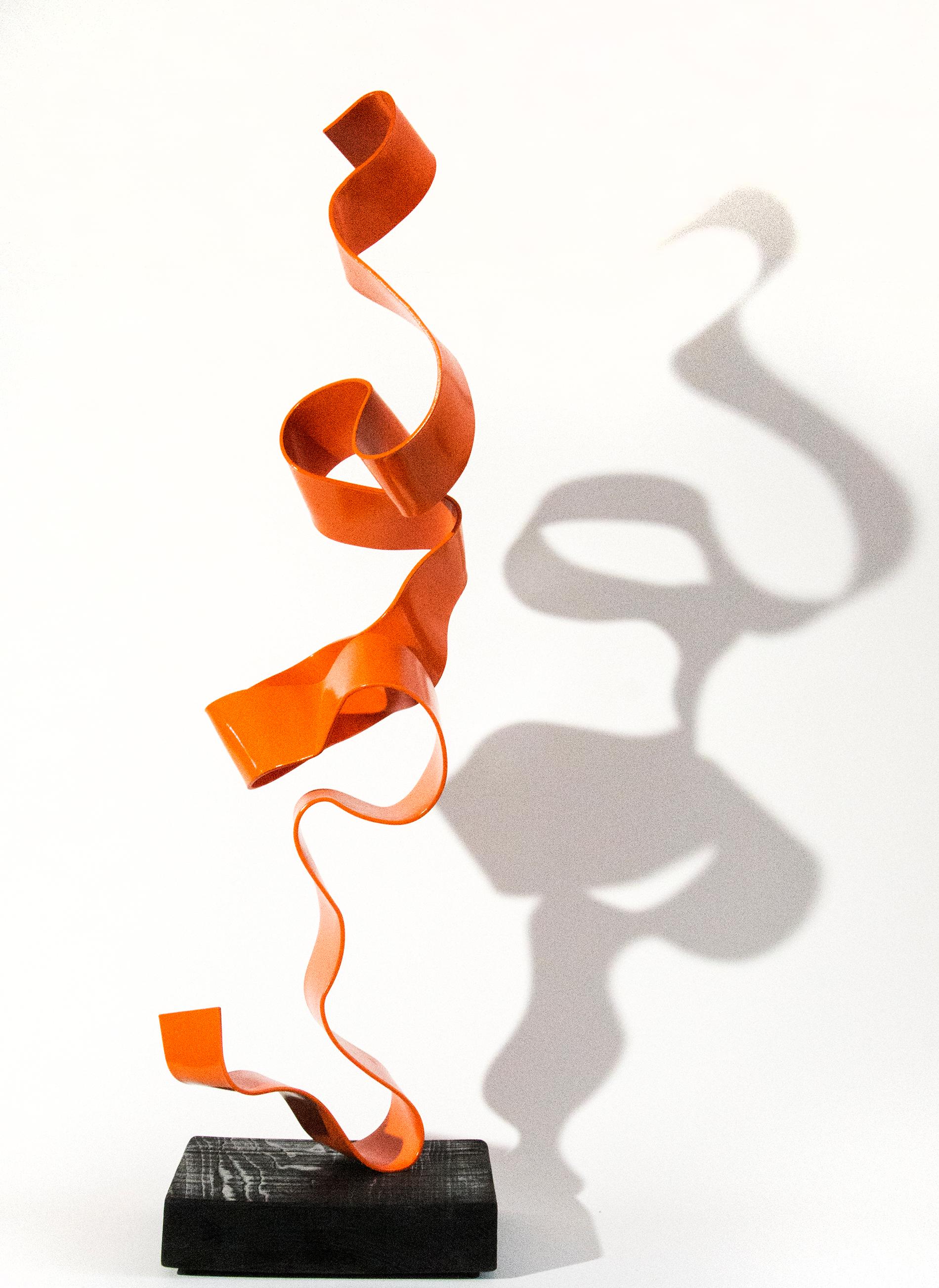 Unwound Orange II - Sculpture by Mark Birksted