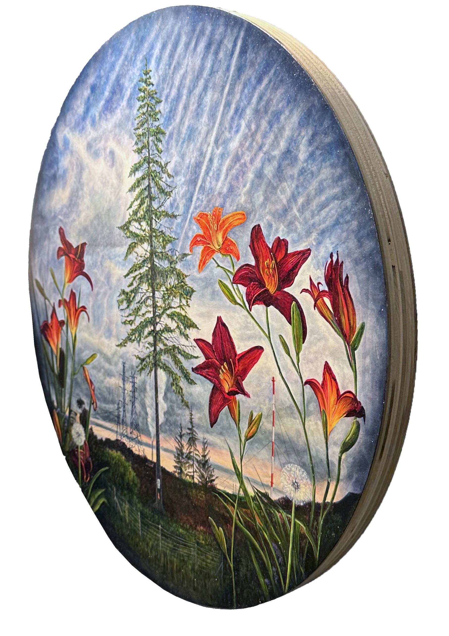Credulity Lost - Oil Still Life Landscape with Rural and Urban Symbolism 2