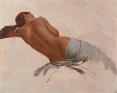 "Curva agraciada" de Mark Bradley Schwartz, Pintura al óleo original, Retrato
