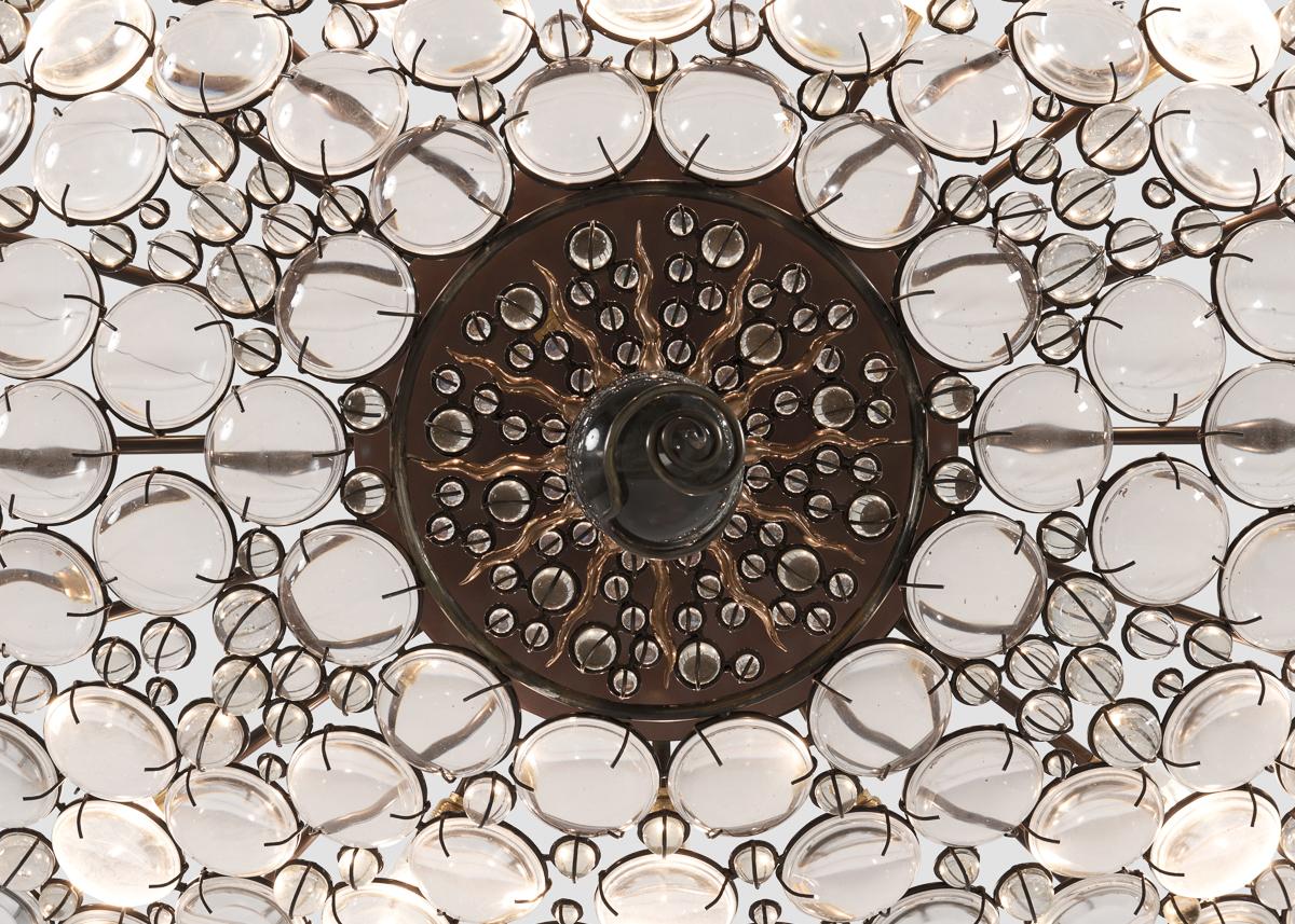 Mark Brazier-Jones, Duchess Oval, lámpara de araña contemporánea, Reino Unido, 2021 Latón en venta
