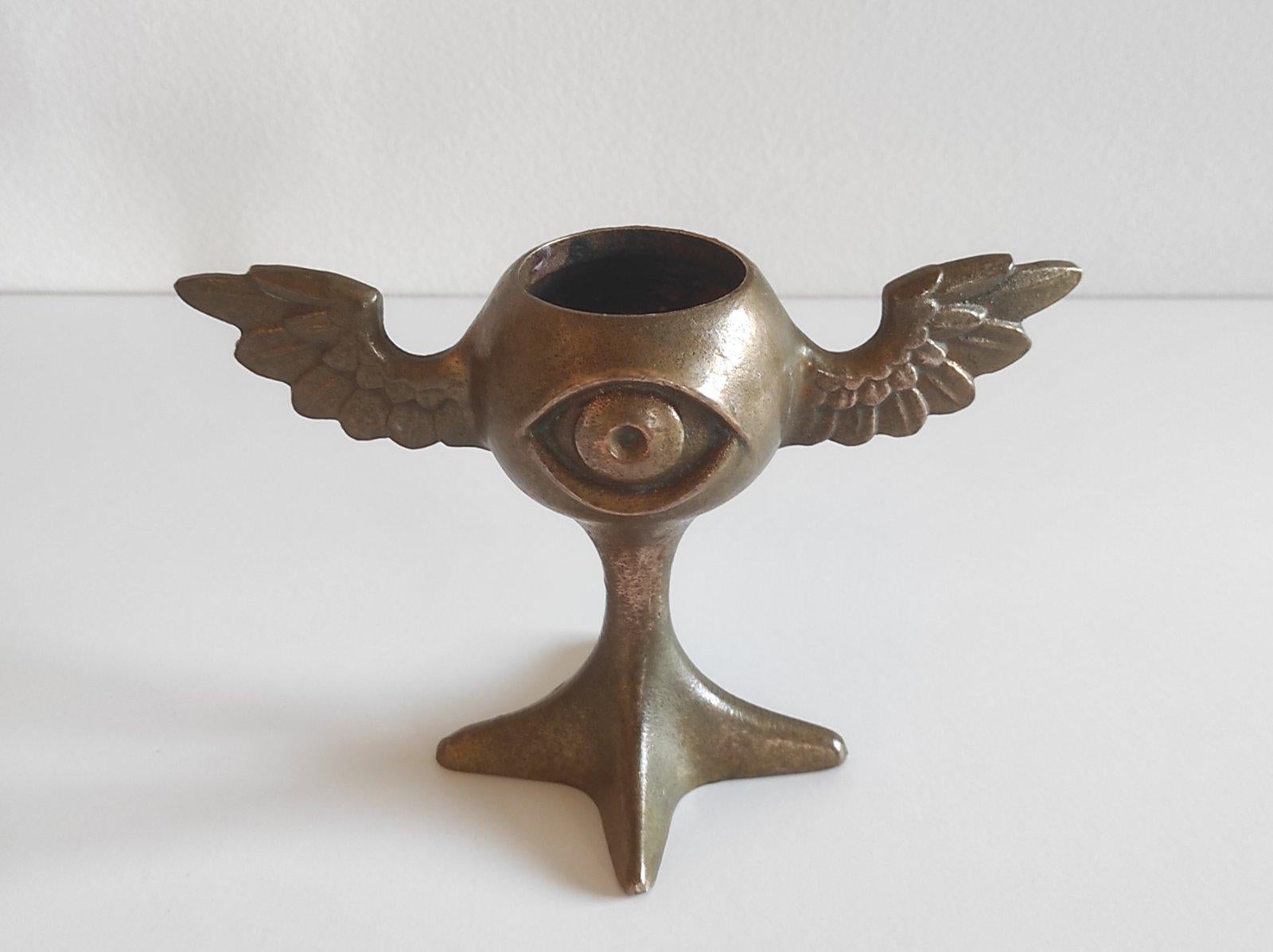 Late 20th Century Mark Brazier Jones Guardian Candle Holder For Sale