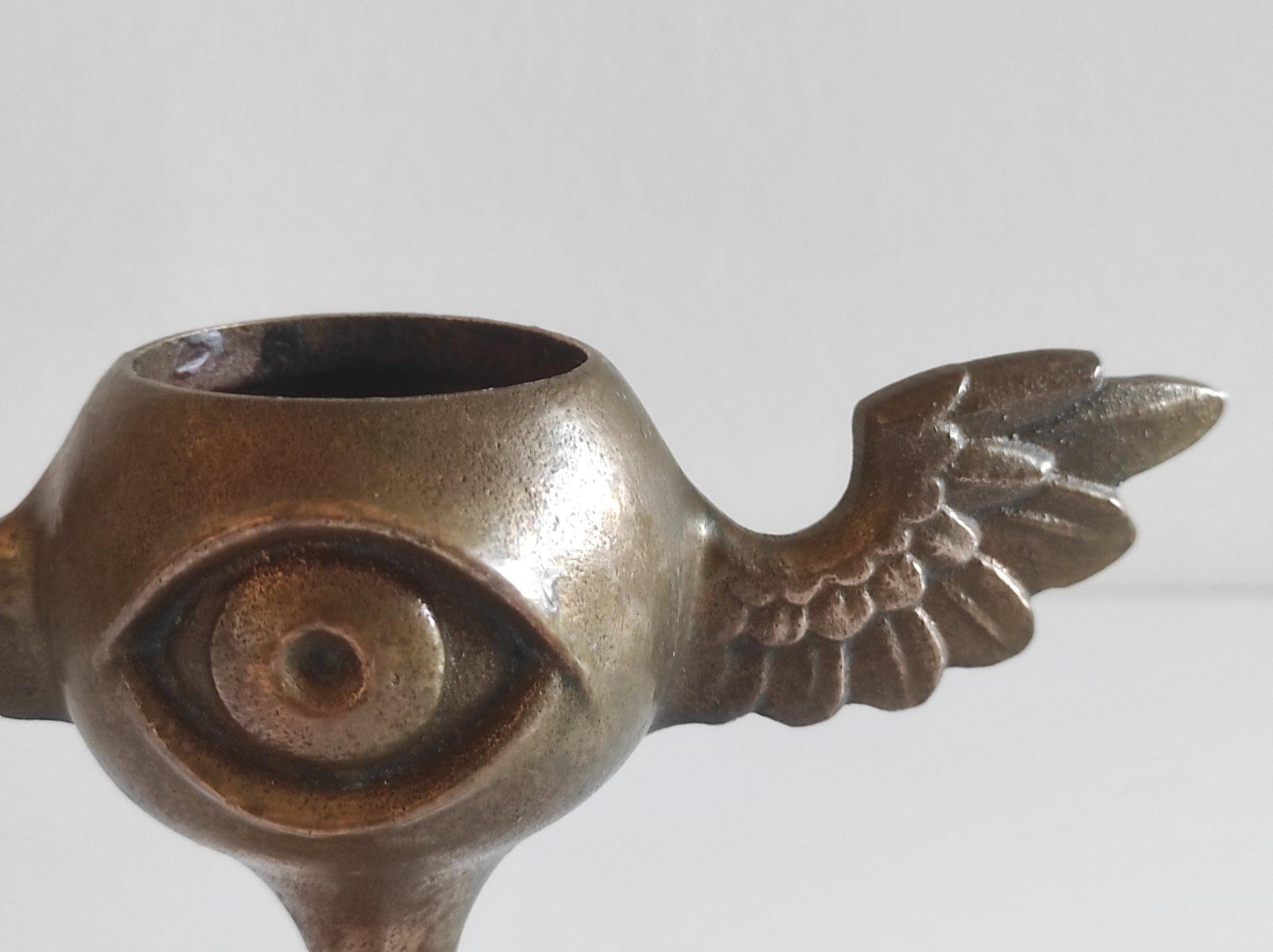 Bronze Mark Brazier Jones Guardian Candle Holder For Sale
