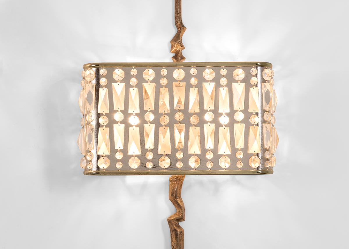 XXI secolo e contemporaneo Mark Brazier-Jones, Manhattan, Coppia di lampade da parete contemporanee, Regno Unito, 2021 in vendita