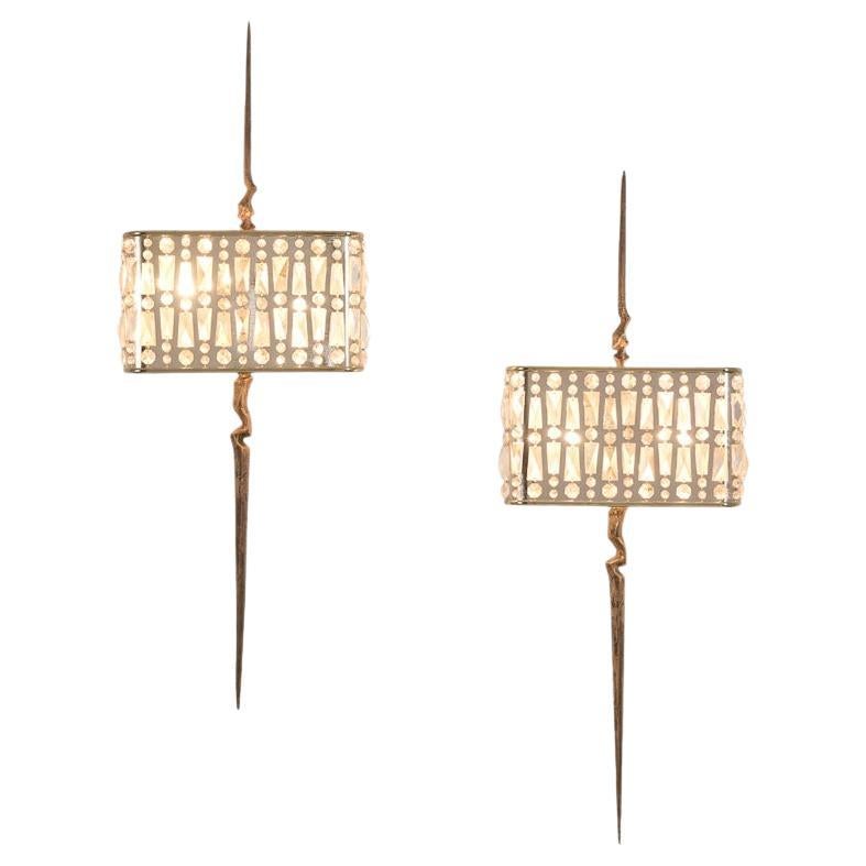 Mark Brazier-Jones, Manhattan, Pair of Contemporary Wall Sconces, UK, 2021