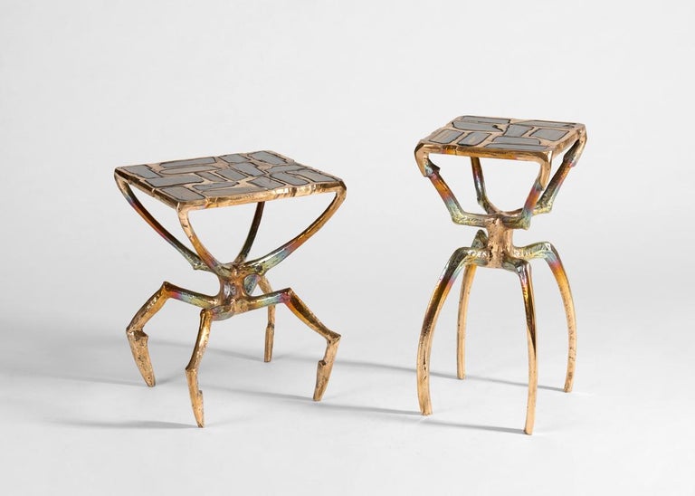 Mark Brazier-Jones, Siblings, Pair of Bronze Side Tables, United ...