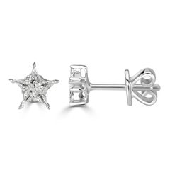 Mark Broumand 0.17 Carat Diamond Star Stud Earrings
