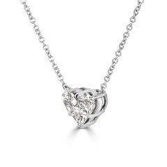 Mark Broumand 0.20 Carat Heart Shaped Diamond Pendant