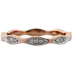 Mark Broumand 0.25ct Round Brilliant Cut Diamond Eternity Band in 18k Rose Gold