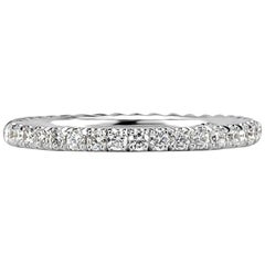 Mark Broumand 0.30 Carat Round Brilliant Cut Diamond Twisted Rope Wedding Band