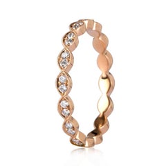 Mark Broumand 0.35ct Round Brilliant Cut Diamond Eternity Band in 18k Rose Gold